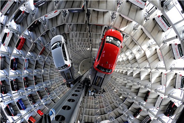 Autostadt Automated Parking Garage Towers 2 Auto Erotica: 10 Incredible Parking Garage Designs
