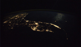 A view of Florida from the International Space Station.