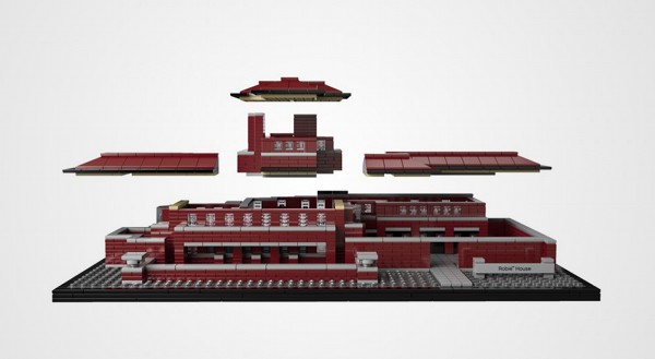 Frank Lloyd Wright Lego Robie House 2