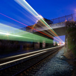 Slow Shutter Trains by Aaron Durand