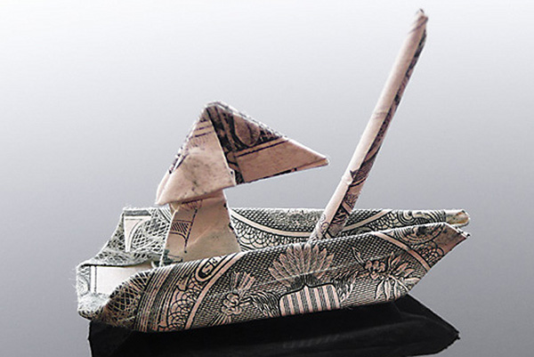 Craig Folds Five Money Origami 5