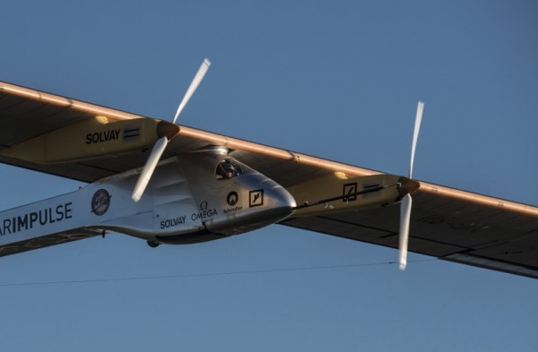 solar impulse forst solar powered intercontinental aircraft journey HB SIA airplane 8