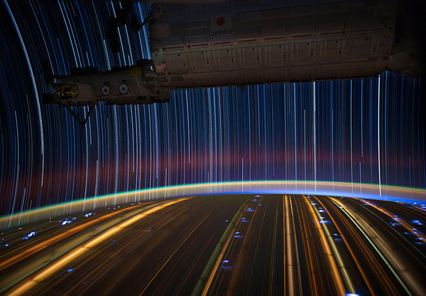 ISS Star Trails by Don Pettit - 1