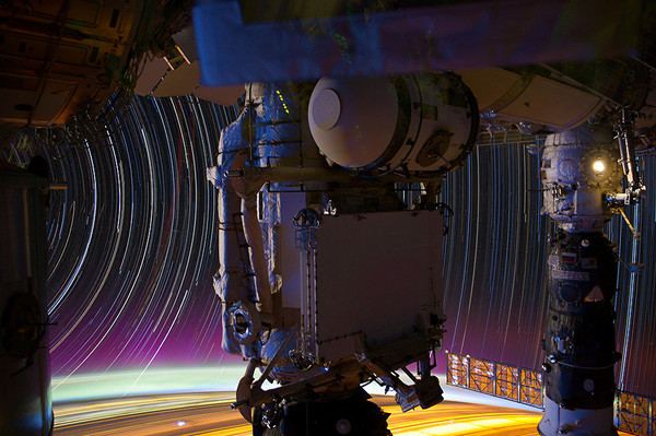 ISS Star Trails by Don Pettit - 2