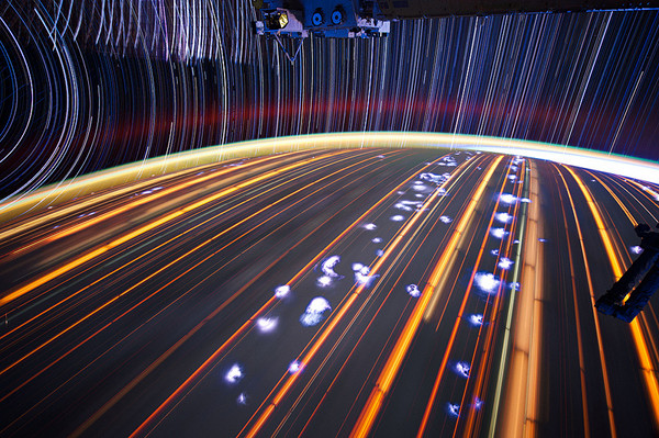 ISS Star Trails by Don Pettit - 8