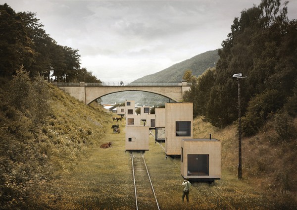 masterplan that makes building mobile by putting it on train tracks 2