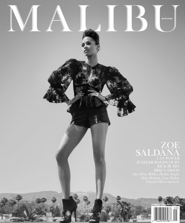 zoe saldana spetmeber cover malibu magazine photographer mark squires 8