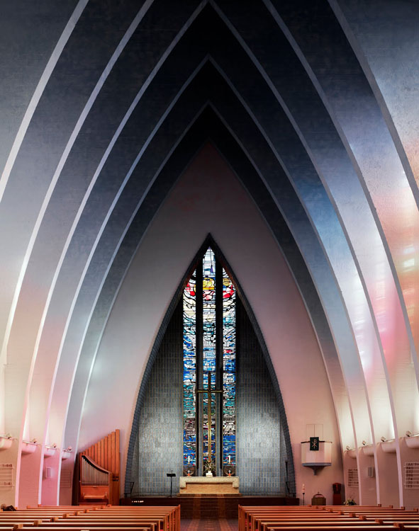 Modernist Church Photography by Fabrice Fouillet 10