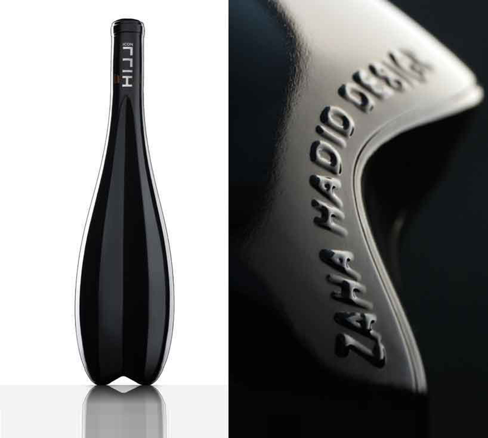 Zaha Hadid Wine Bottle Design 1