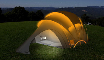 Orange Solar Tent