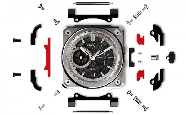 Bell and Ross BR-X1 Watch exploded view