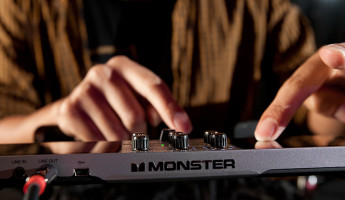 Monster Go DJ Portable Mixer close-up
