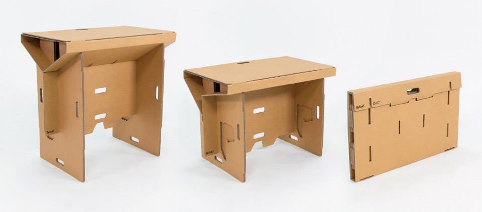 Refold Cardboard Standing Desk 1