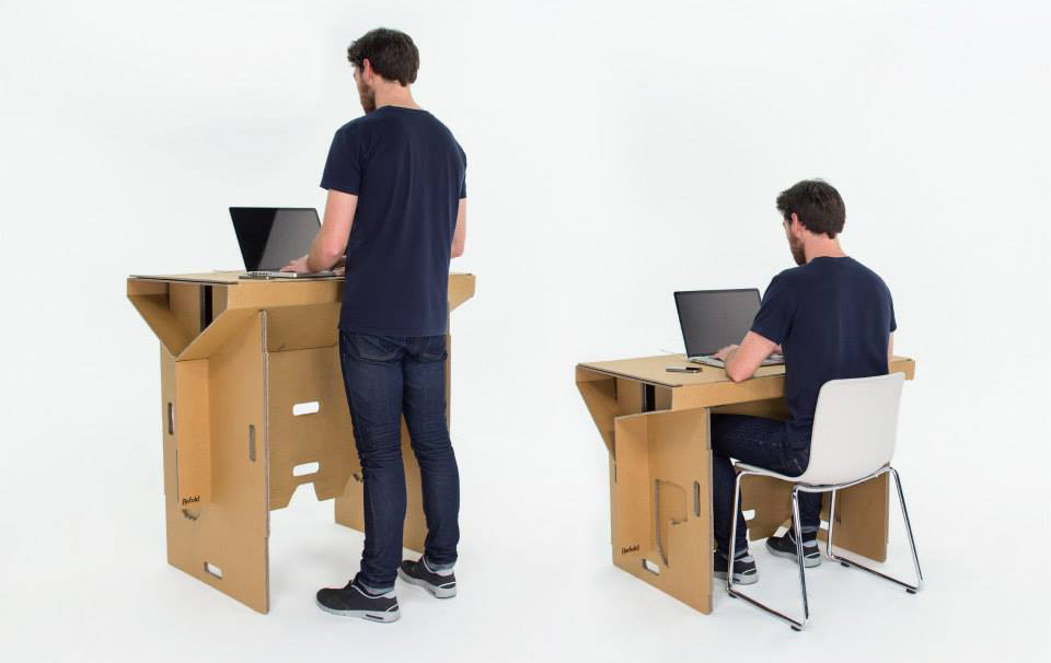 Refold Cardboard Standing Desk 2