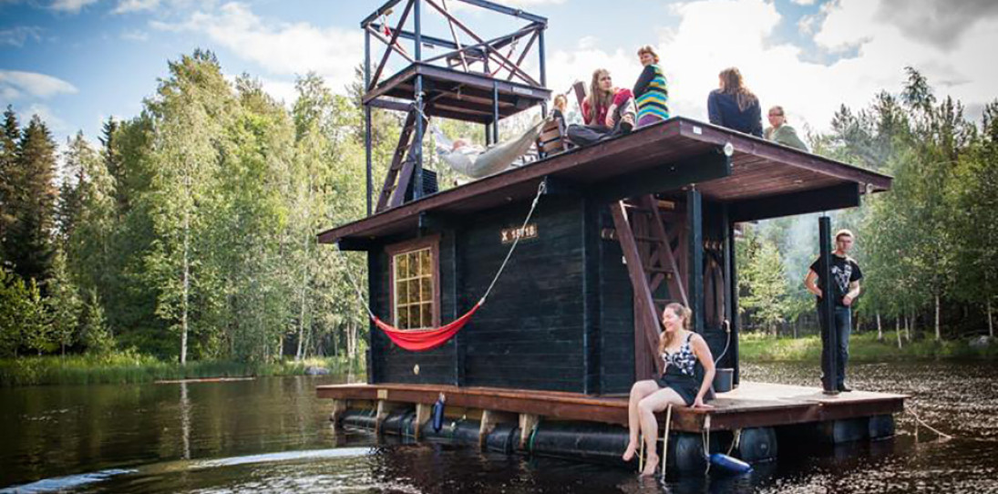 Saunalautta Floating Sauna Houseboat