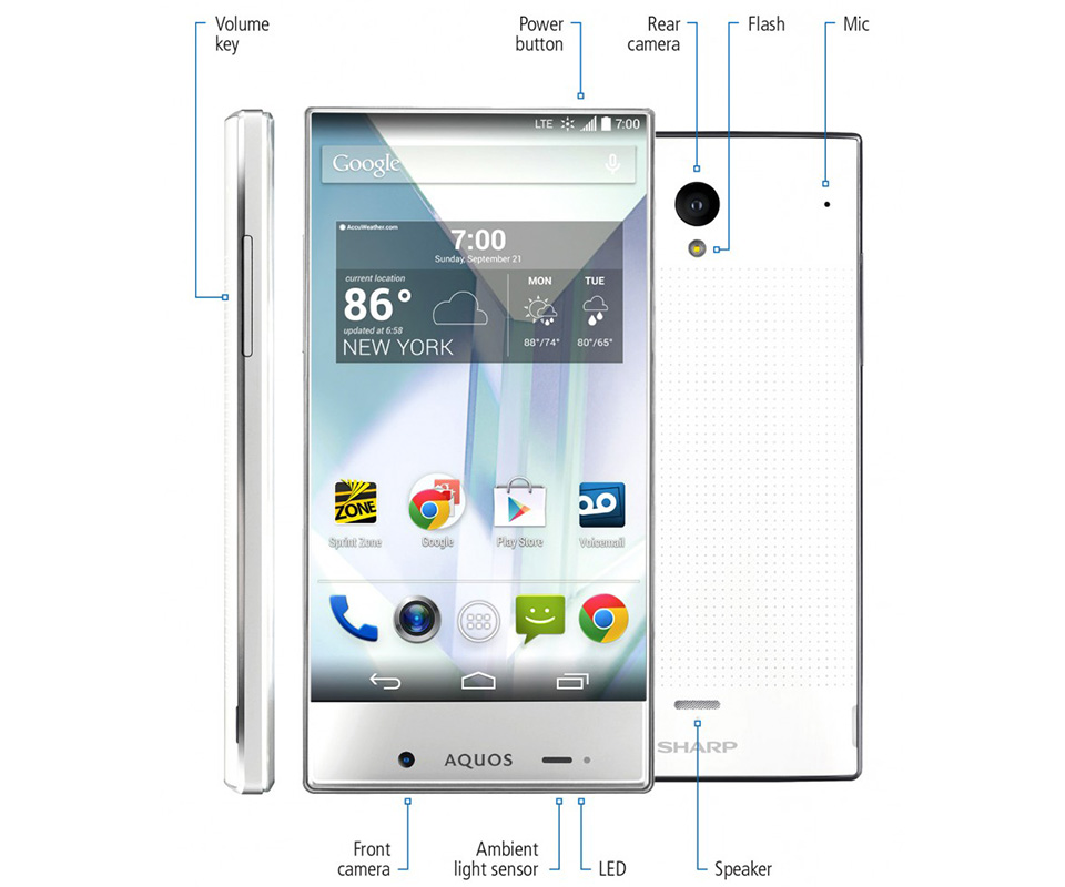 Sharp Aquos Crystal Smartphone 3