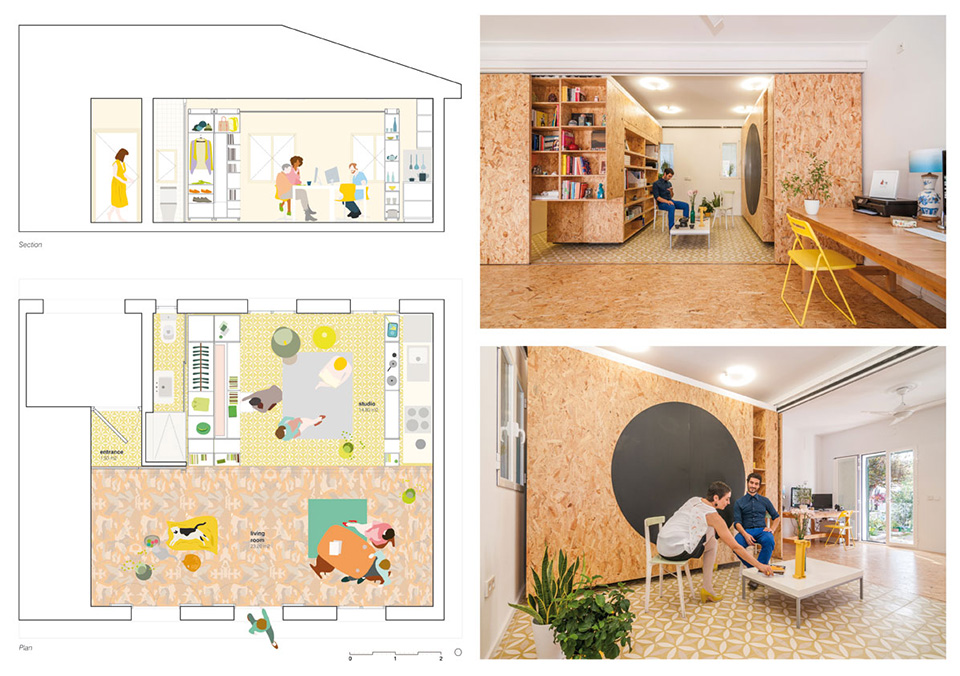 Tiny Transforming Apartment by PKMN Architectures 7