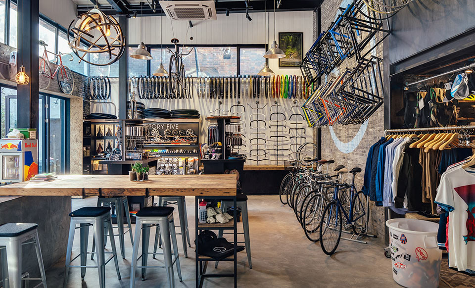 Factory Five Bike Shop - Shanghai - Linehouse Architecture - hero