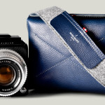 Hard Graft Box Camera Bag in Ocean Blue and Gray Wool Felt 15