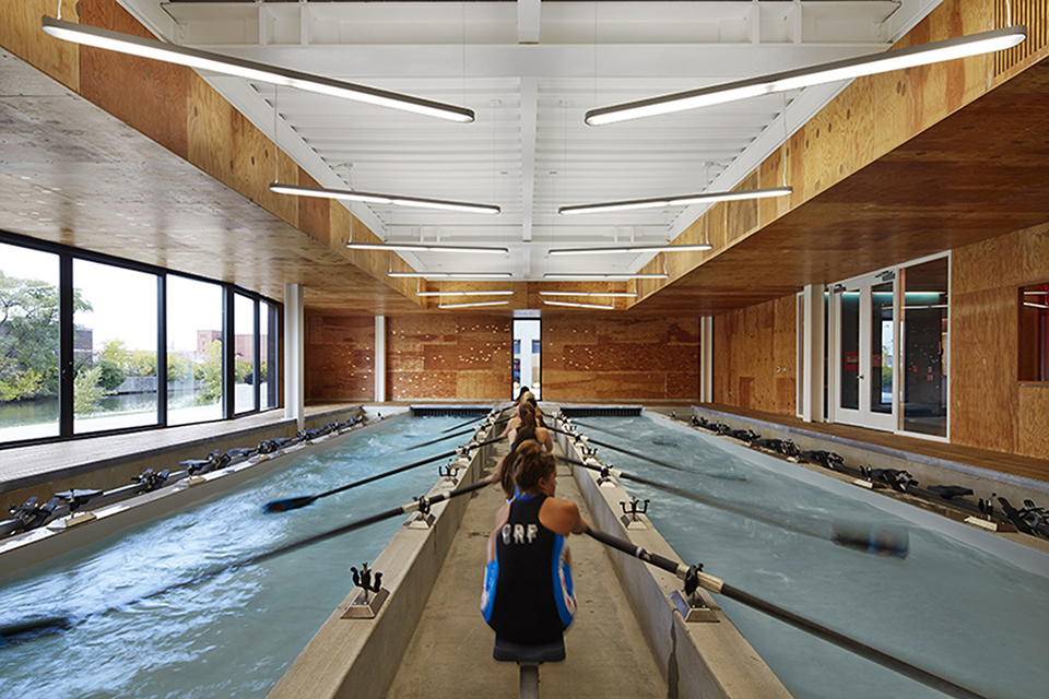 sports facility design - WMS Boathouse by Studio Gang - Photography by Steve Hall Hedrich Blessing 3