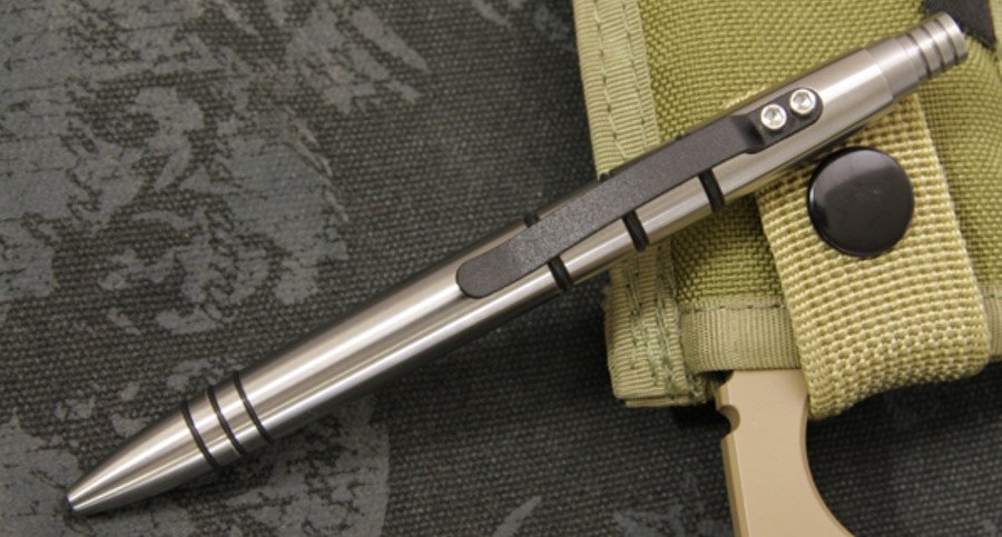 Solid Brass Bolt Action Pen Self-defense Pocket Tool Signature Pen G2 Refills 