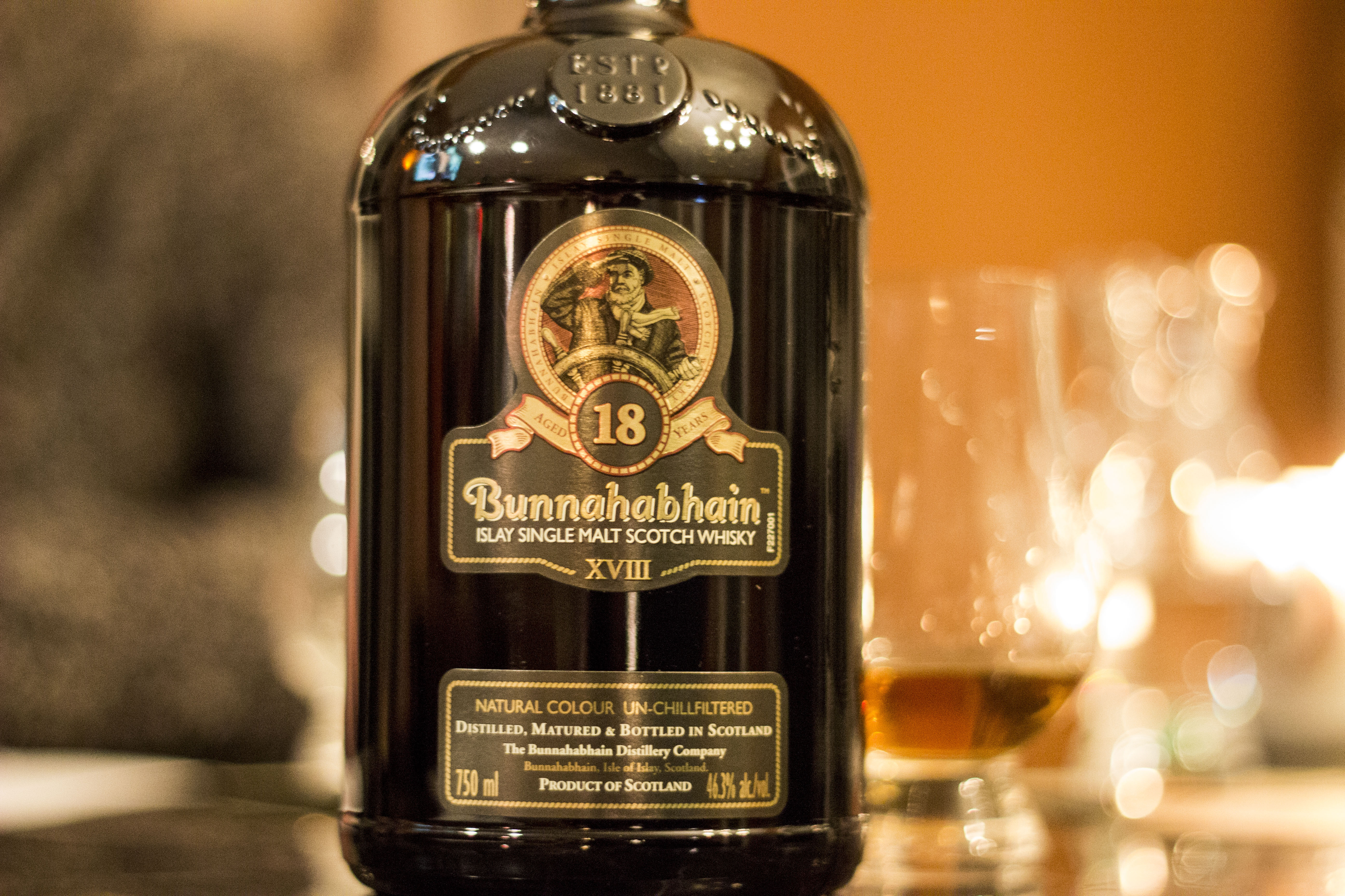 Bunnahabhain 18 Year Old – single malt scotch