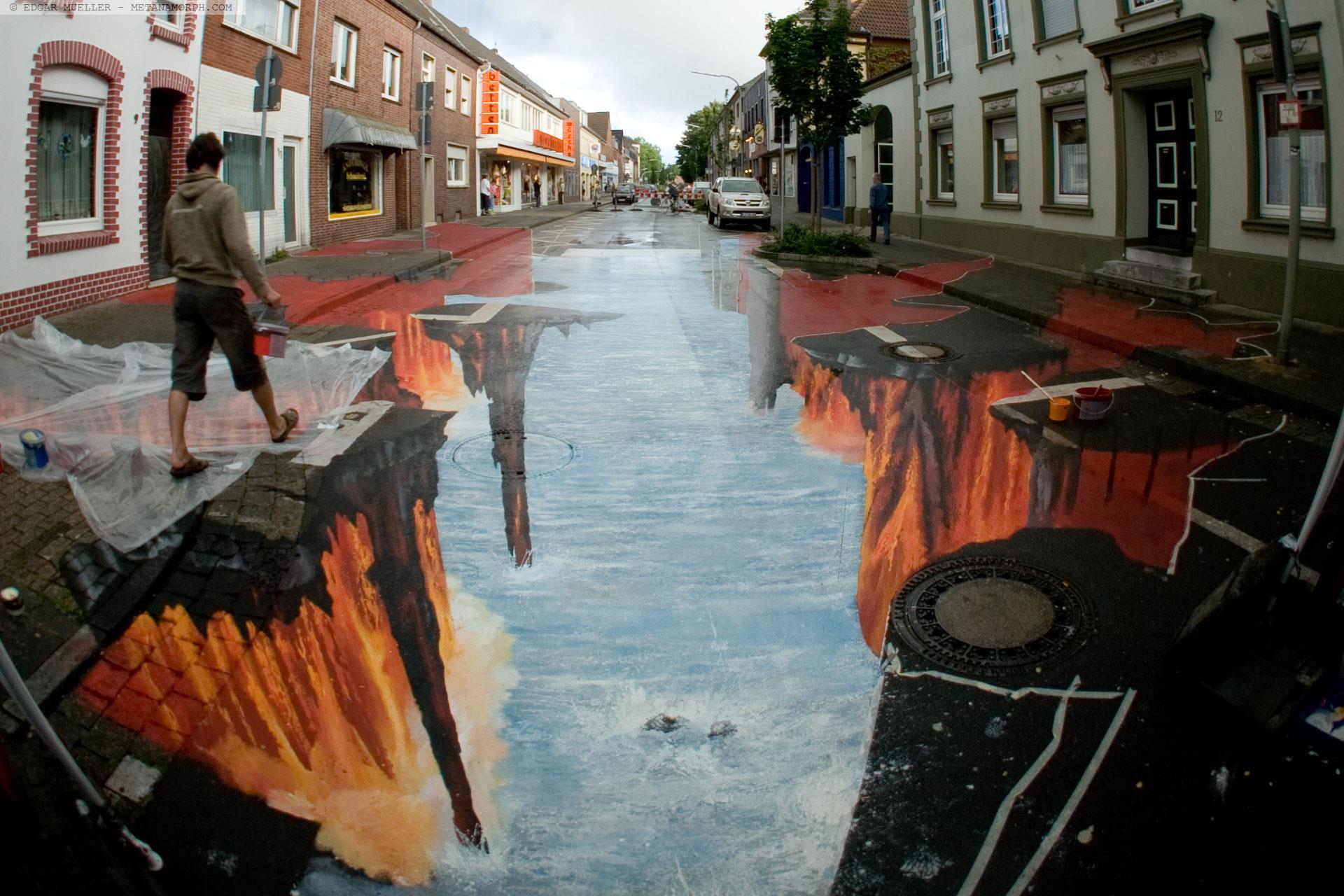 Edgar Müller - 3D sidewalk art 2