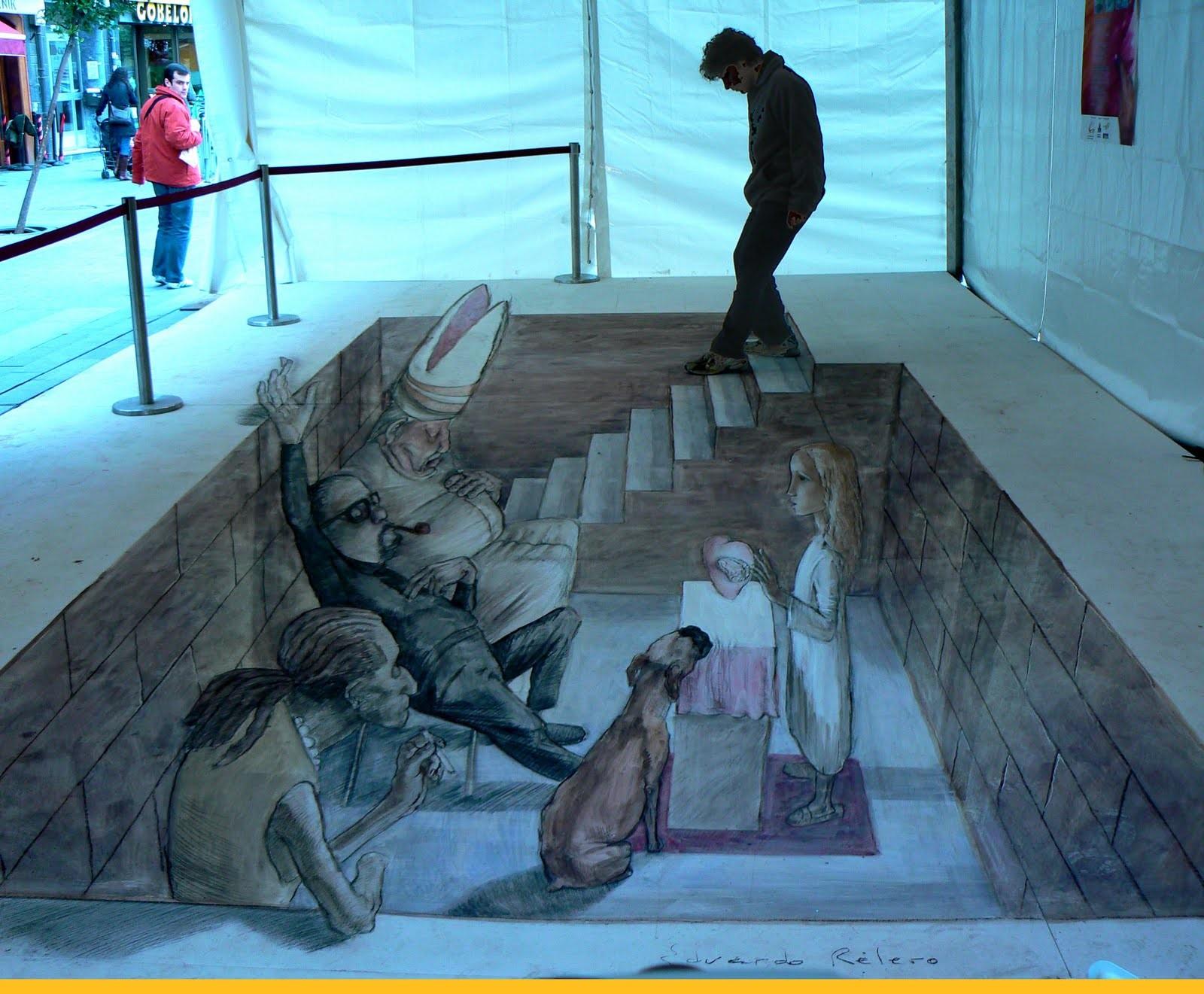 Eduardo Rolero - 3D sidewalk art 2