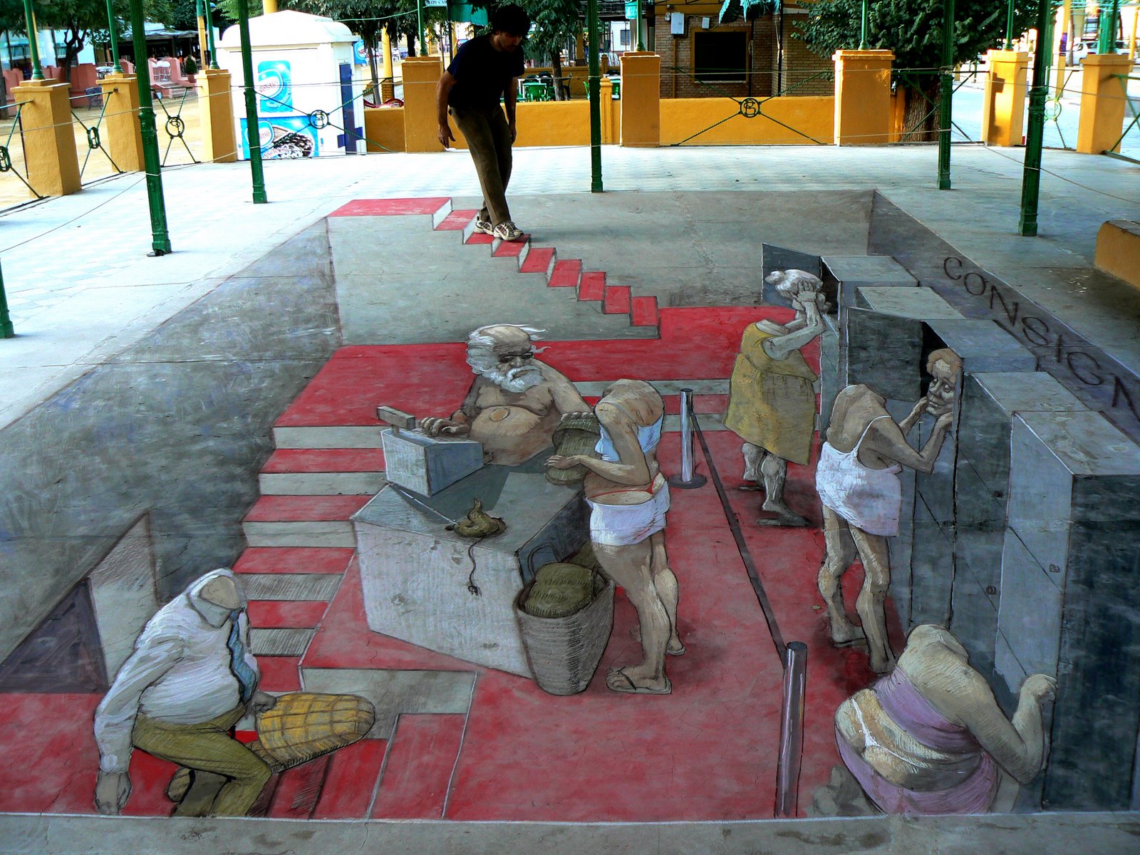 Eduardo Rolero - 3D sidewalk art