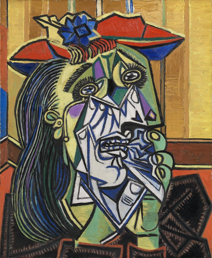 Weeping Woman 1937 Pablo Picasso 1881-1973 Accepted by HM Government in lieu of tax with additional payment (Grant-in-Aid) made with assistance from the National Heritage Memorial Fund, the Art Fund and the Friends of the Tate Gallery 1987 https://www.tate.org.uk/art/work/T05010