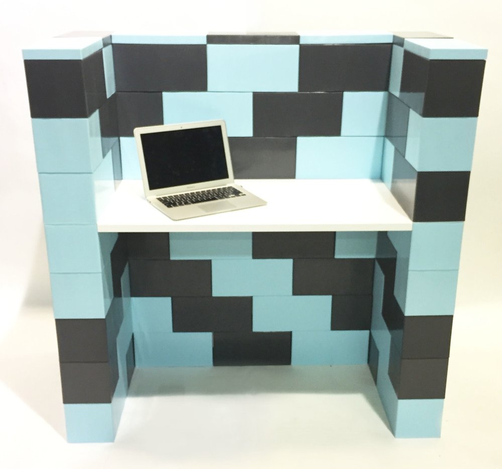 Computer Desk - giant legos