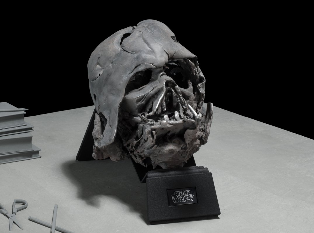 Melted Darth Vader Helmet - star wars prop to buy