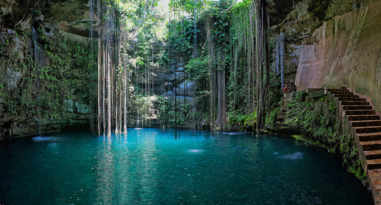 Ik Kil Cenote, Yucatan Peninsula, Mexico - secret swimming hole