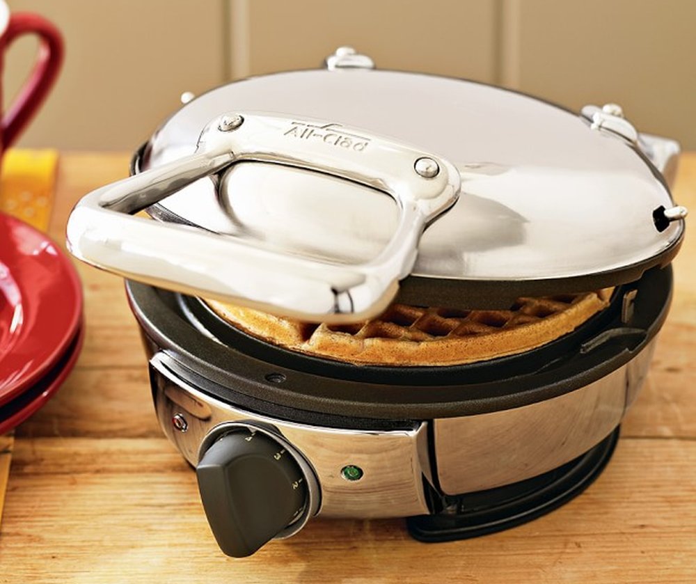 All-Clad 99012GT Stainless Steel Classic Round Waffle Maker