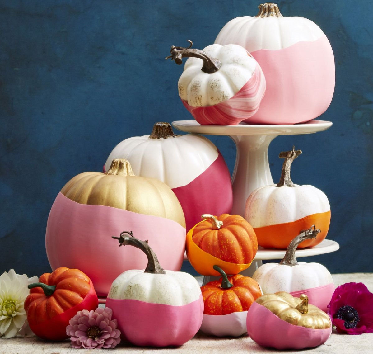 Dipped Gourds - pumpkin carving halloween