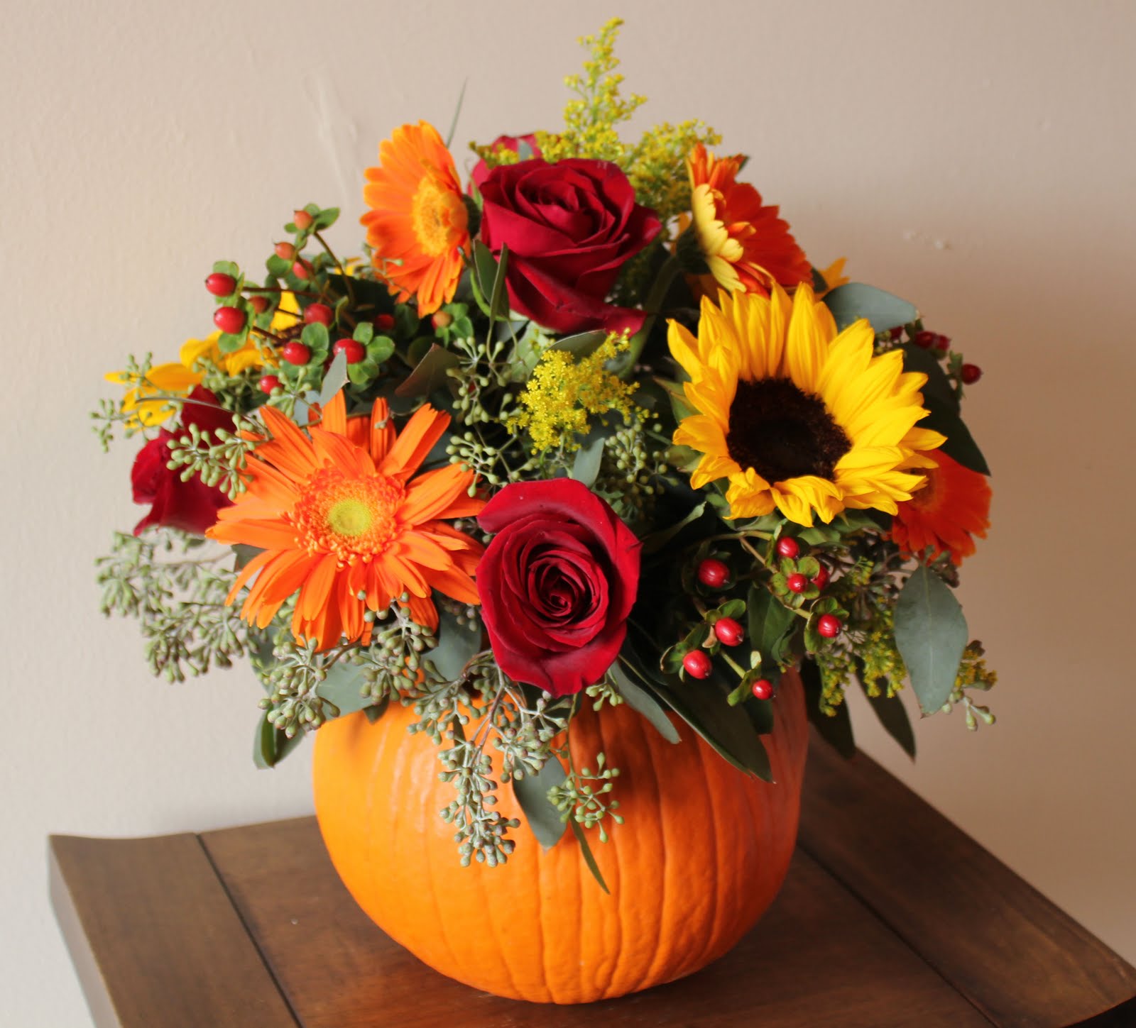 Flowers - pumpkin carving halloween