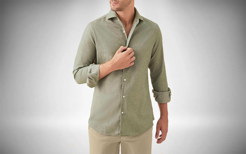 Luca Faloni Brushed Cotton Shirt (Button Up Shirt)