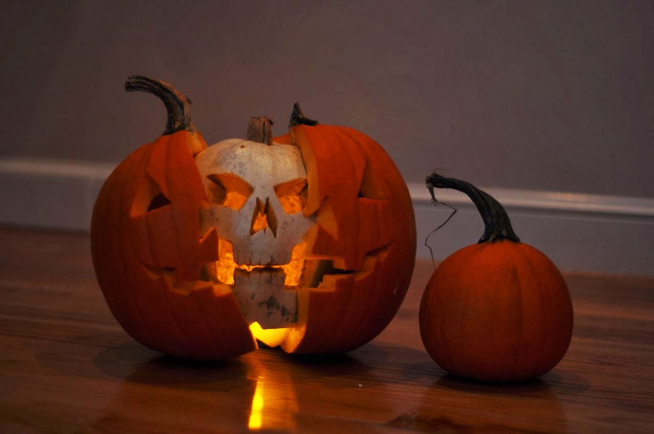 White Inside - pumpkin carving halloween