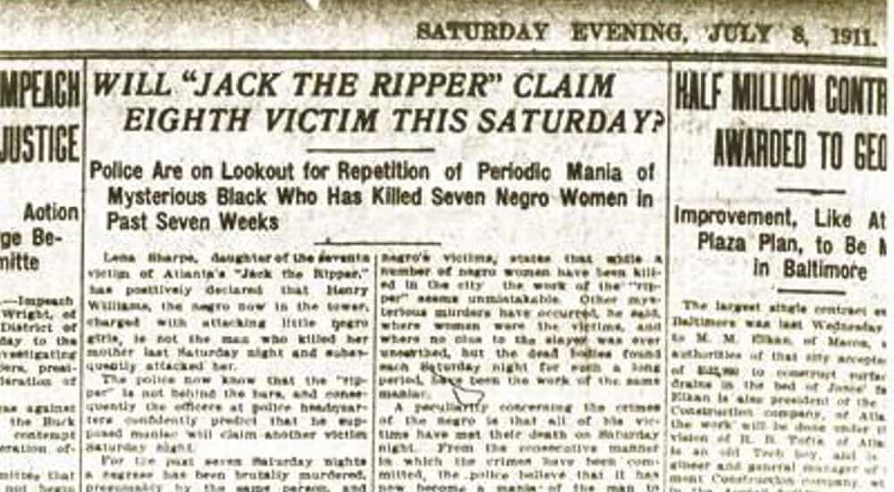 The Atlanta Ripper – serial killer