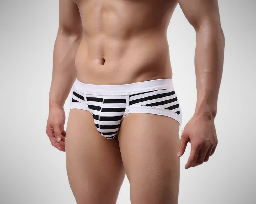 Voberry Sexy Stripe Boxer Briefs - mens underwear