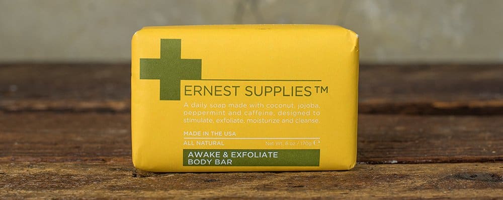 Ernest Supplies Awake & Exfoliate Body Bar - soap for men