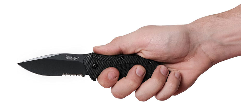 Kershaw Clash Black Serrated Pocket Knife