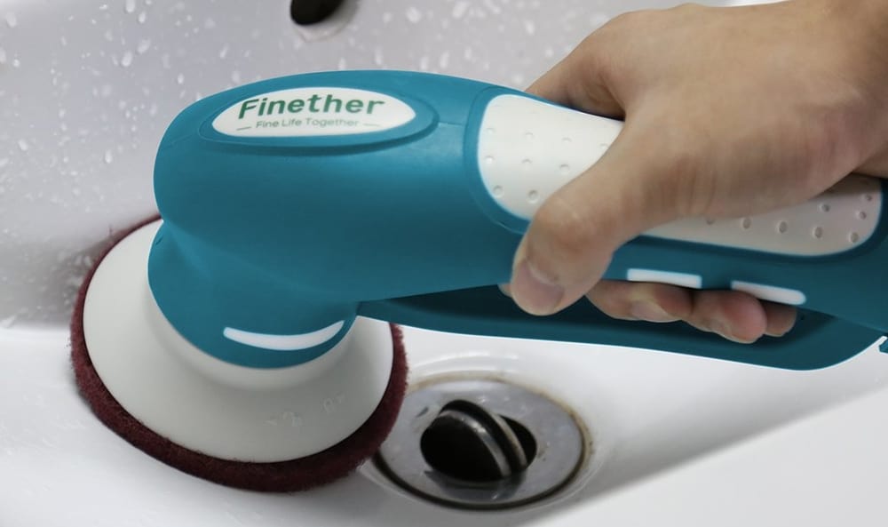 Finether Cordless Multi Purpose Household Power Scrubber - clean bathroom