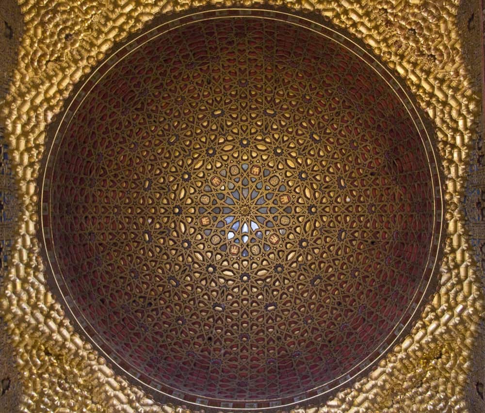 Alcázar of Seville, Spain - beautiful ceiling