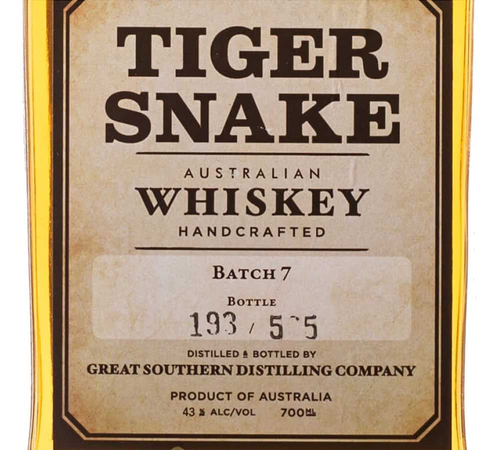 Tiger Snake Sour Mash - blended scotch