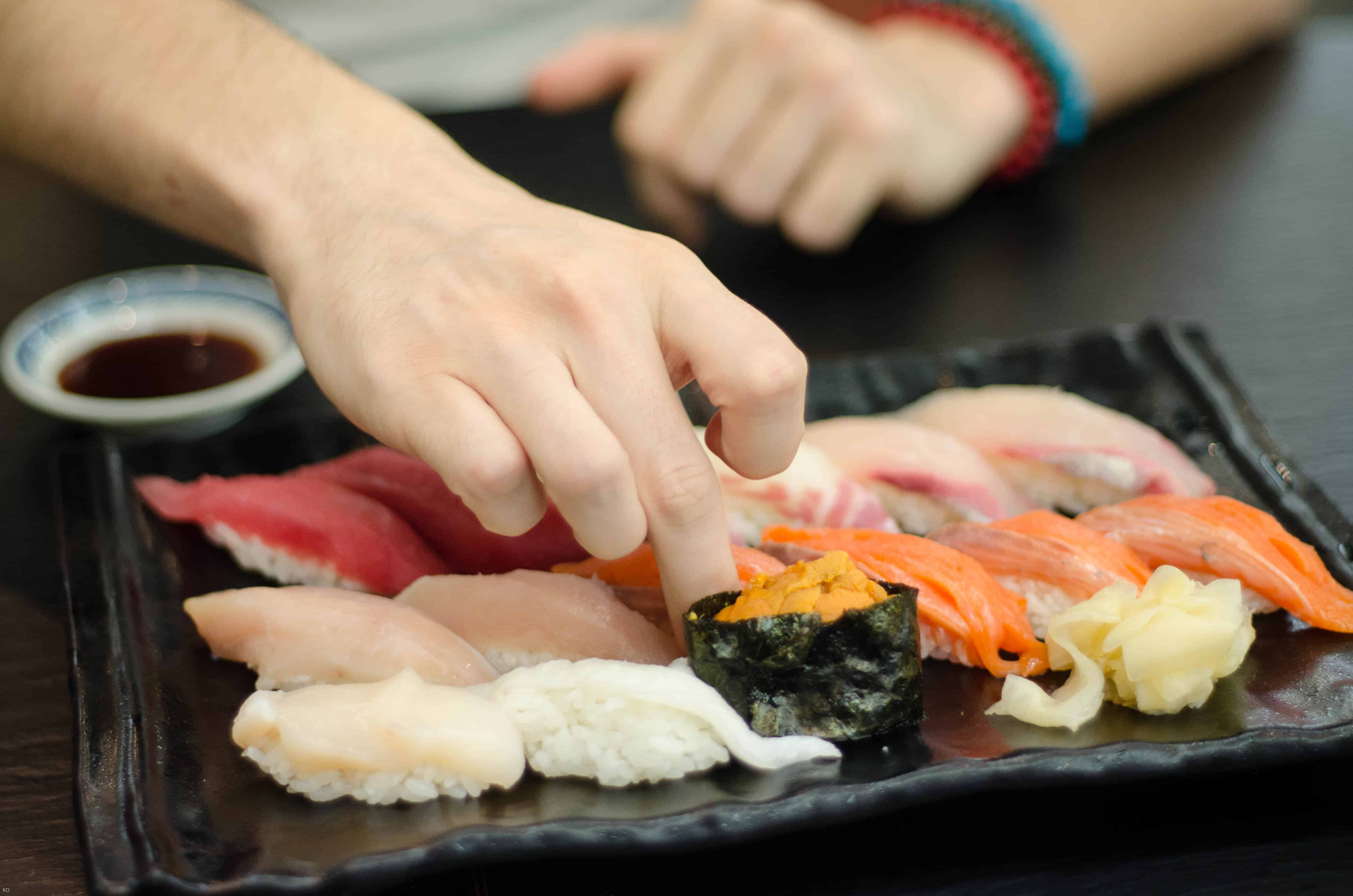 How to Eat Sushi with Your Hands