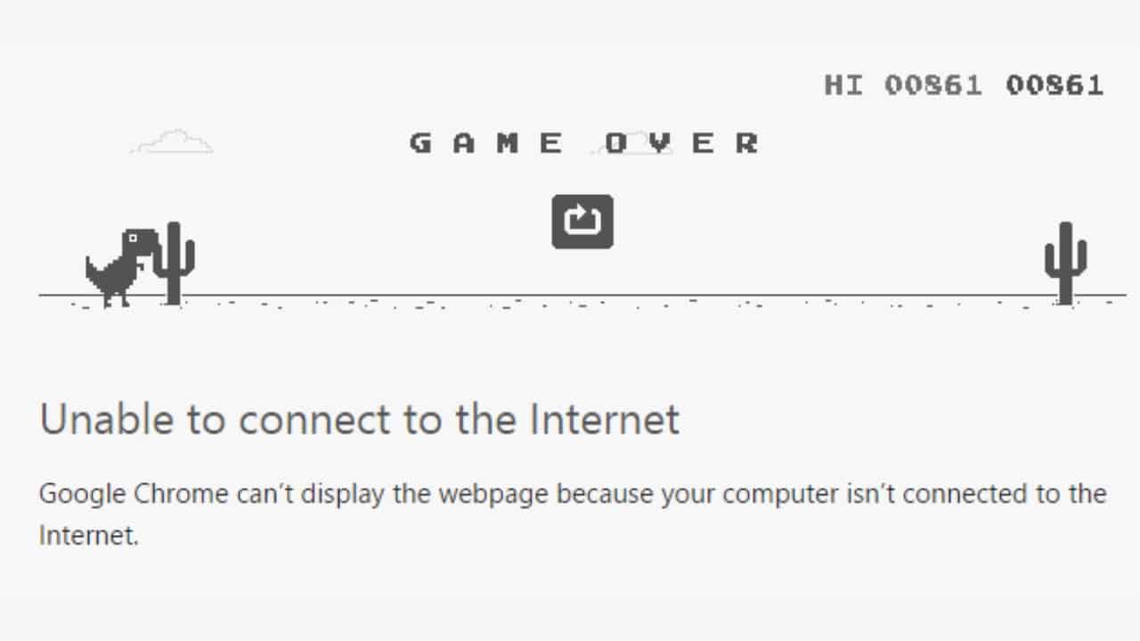 Chrome's Dino - browser game