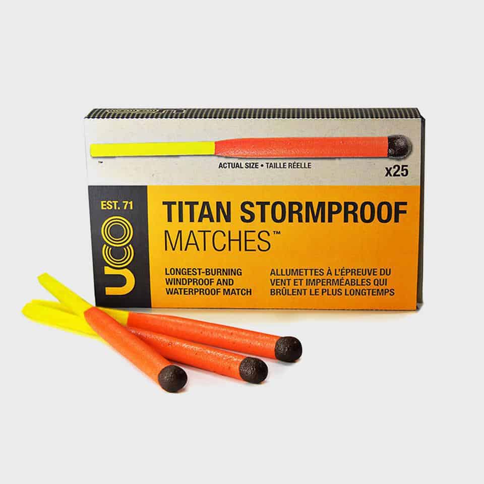 UCO Titan Stormproof Matches - start a fire