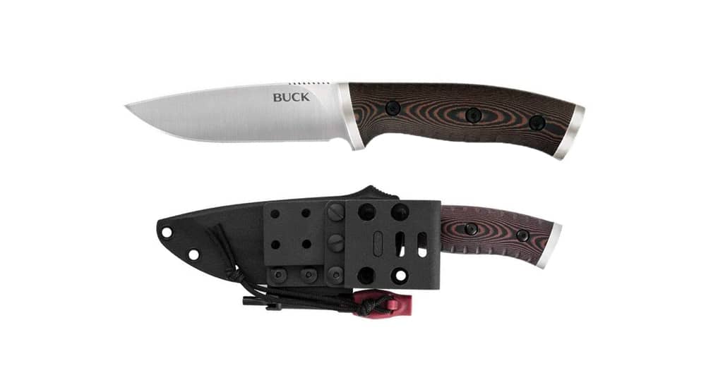 Buck Knives 0863BRS Selkirk Fixed Blade Knife with Fire Striker and Nylon Sheath