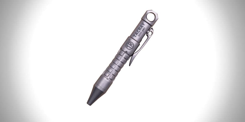 Tacray Titanium Mini Bolt Action Keychain Pen